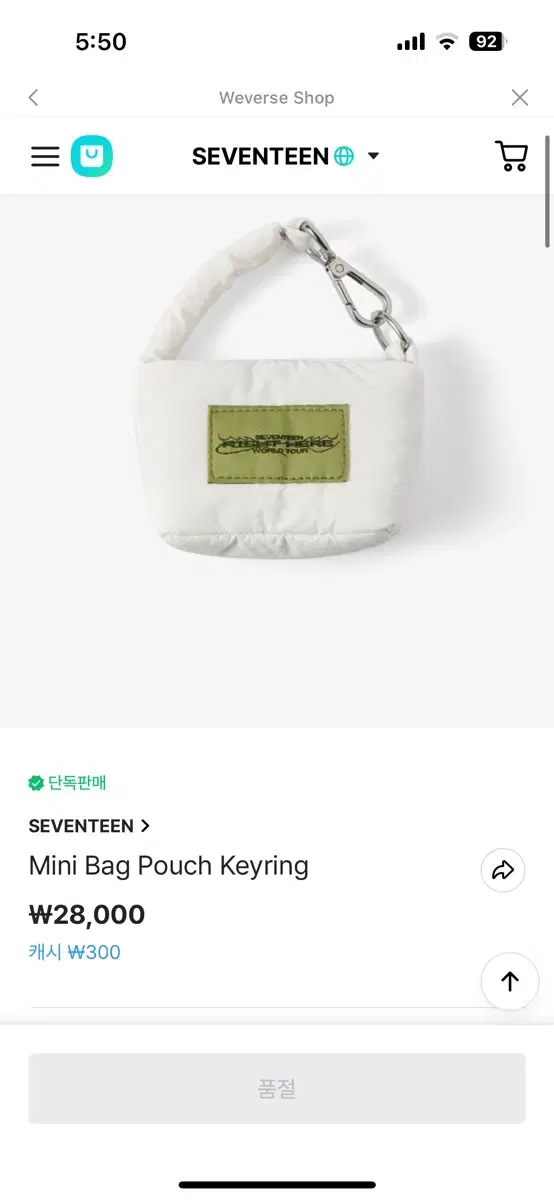 세븐틴 파우치 Mini Bag Pouch Keyring